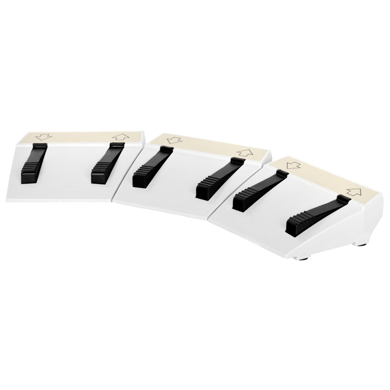 Foot drive for the Azzurro cosmetic chair, 3 arc motors