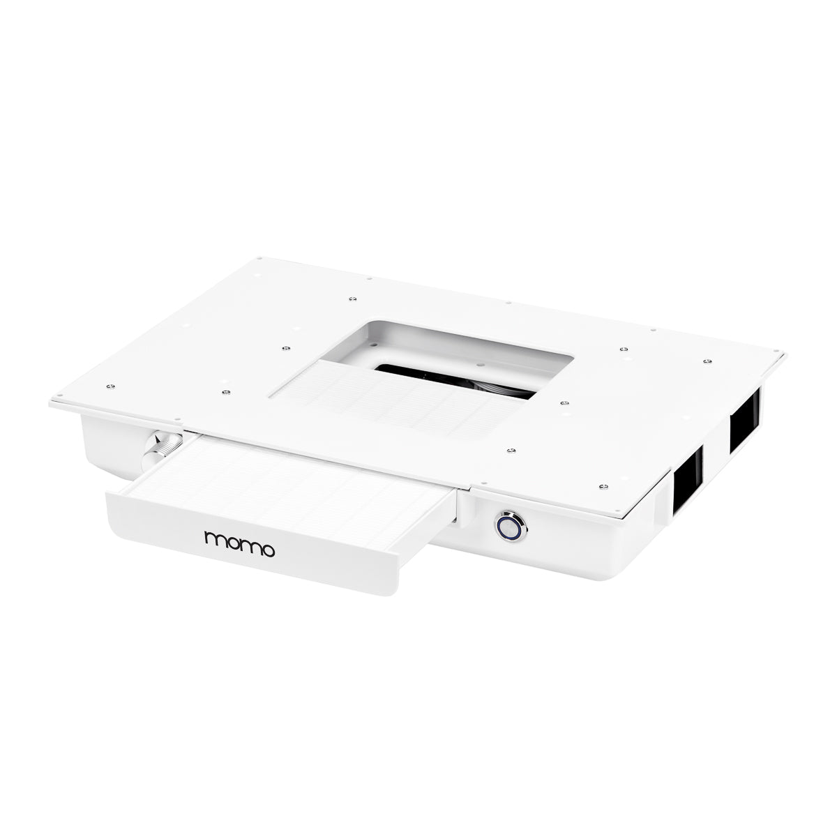 Sisäänrakennettava kasettipölynkerääjä Momo professional J-02, valkoinen.