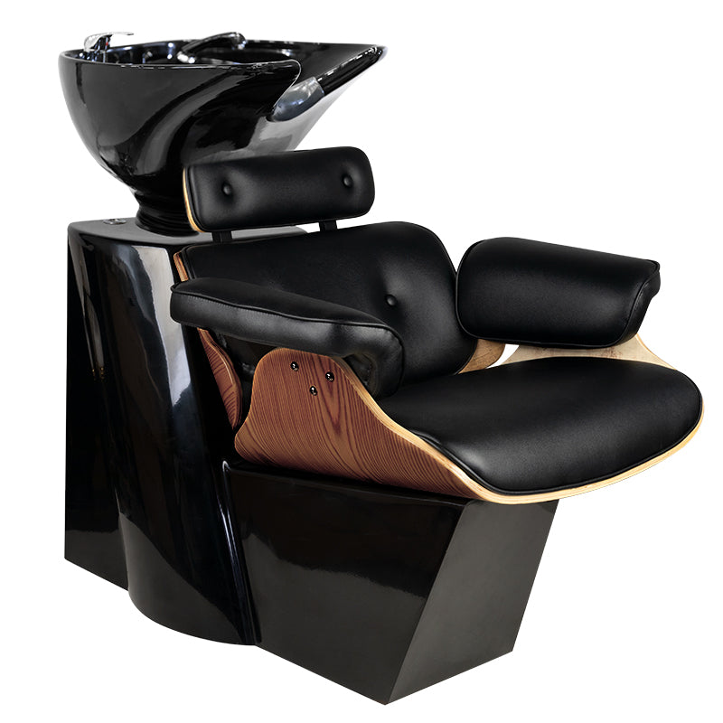 Gabbiano barber wash unit florence black walnut