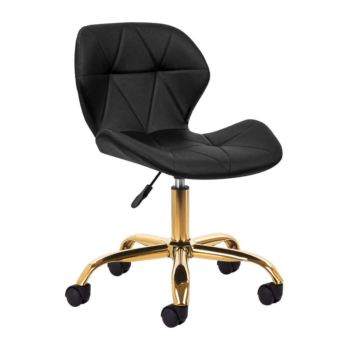 Kosmetologin jakkara QS-06G, kulta/musta