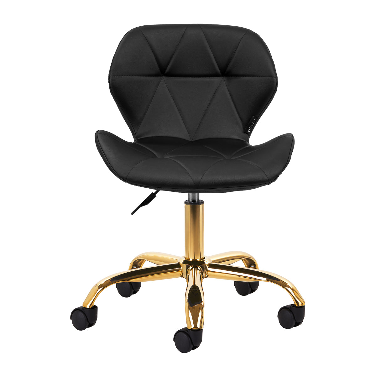 Kosmetologin jakkara QS-06G, kulta/musta