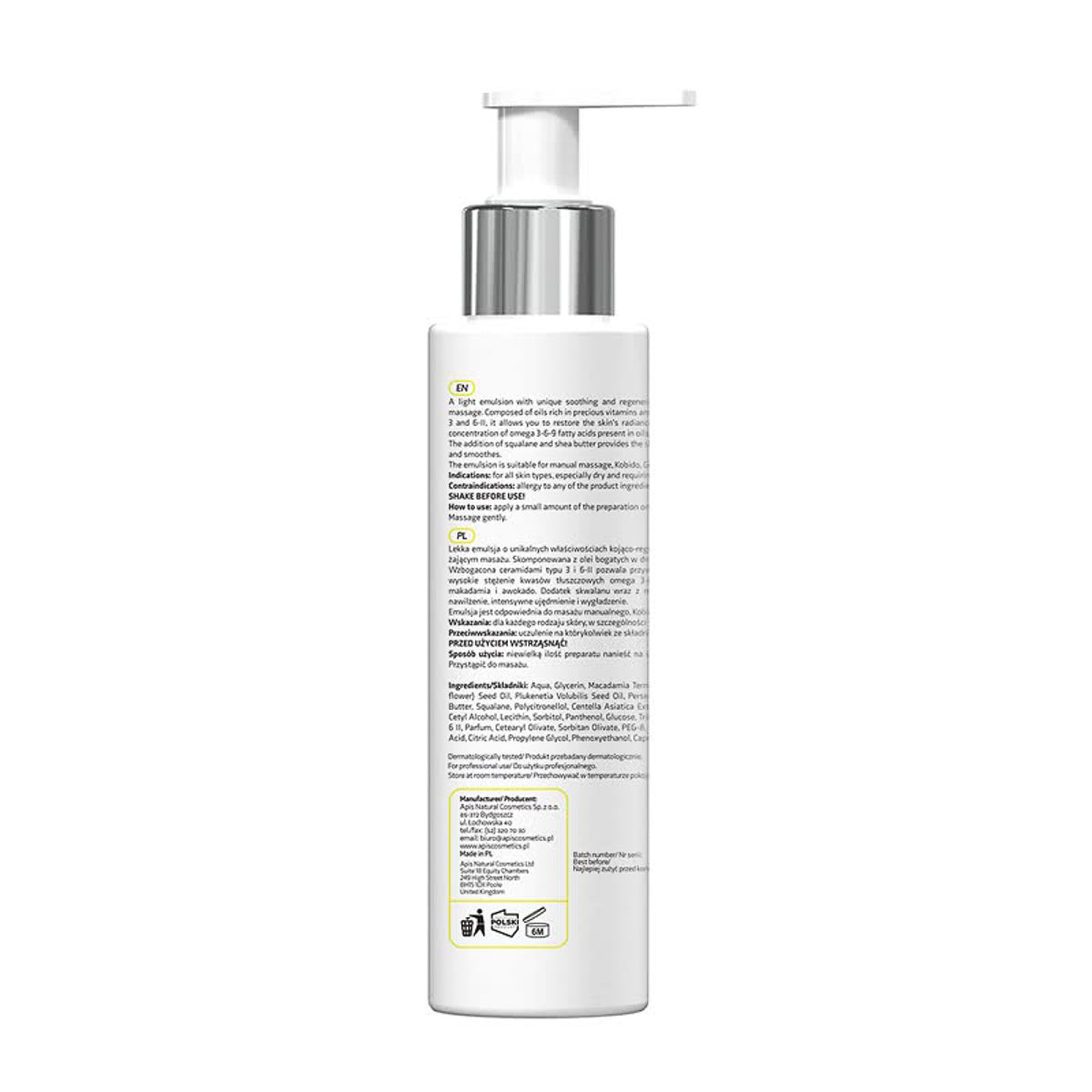 Apis CERAMIDE REPAIR Kasvojen hierontaöljyemulsio keramideilla 150 ml