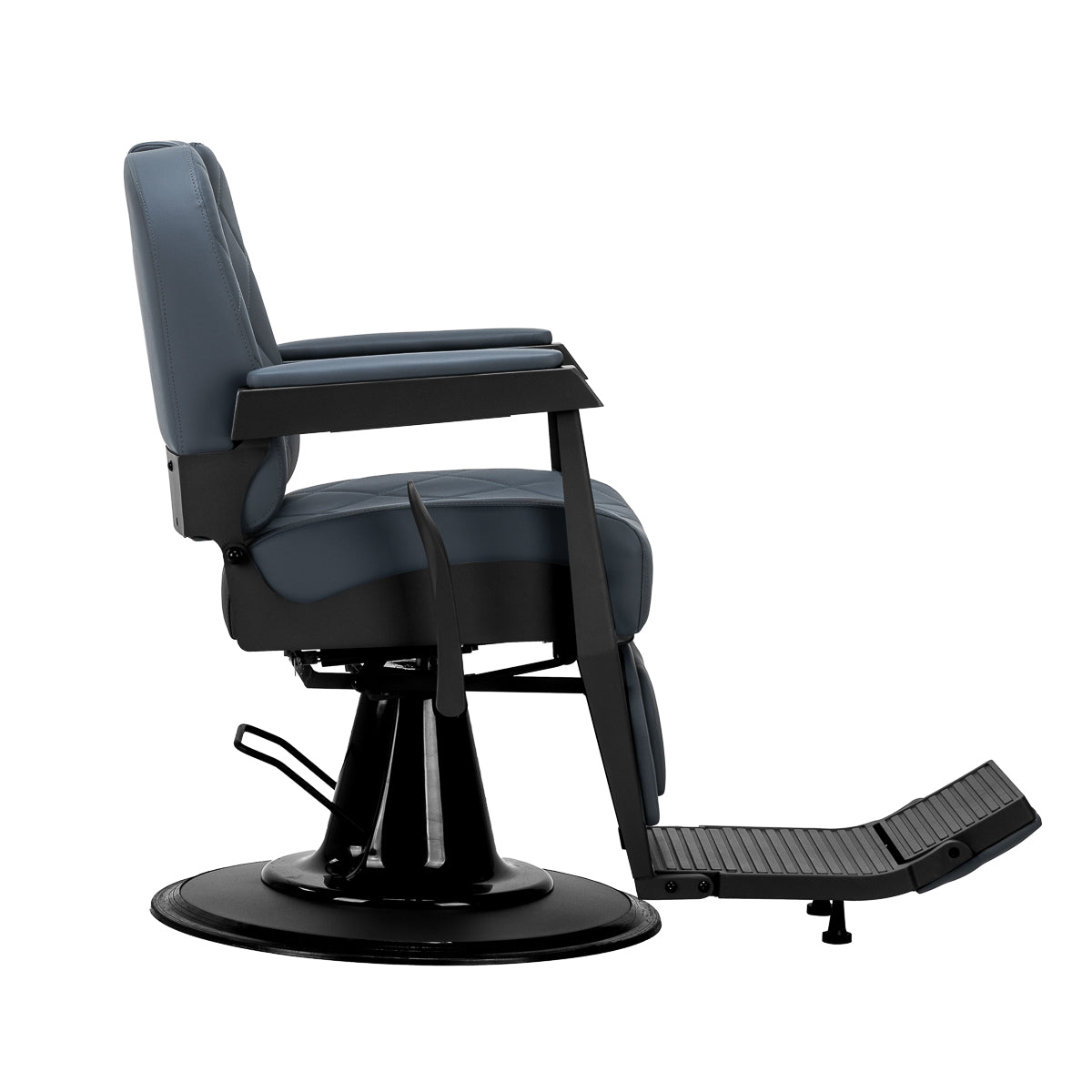 Gabbiano barber chair Bruno with black frame Graphite