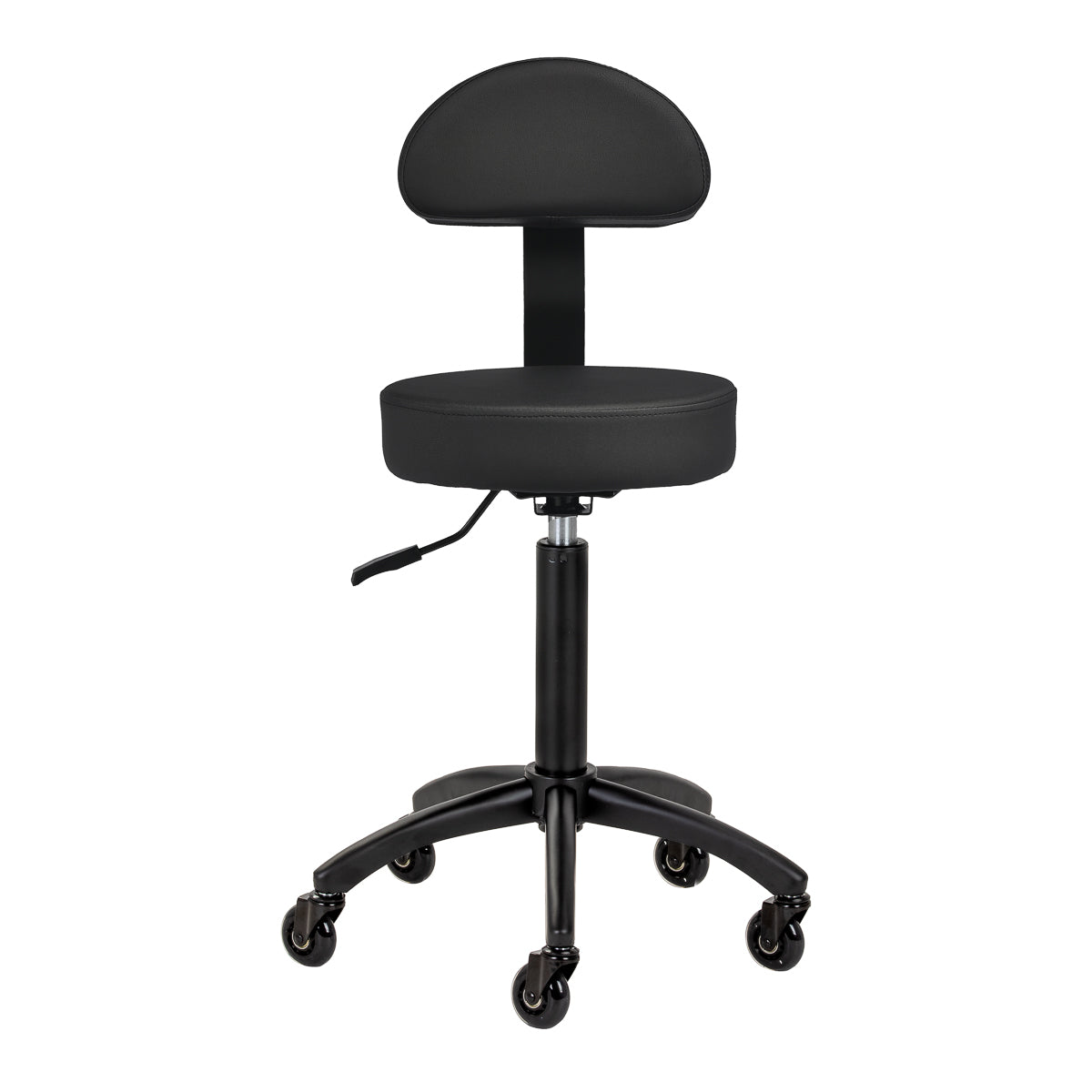 Gabbiano hairdressing stool D026 black