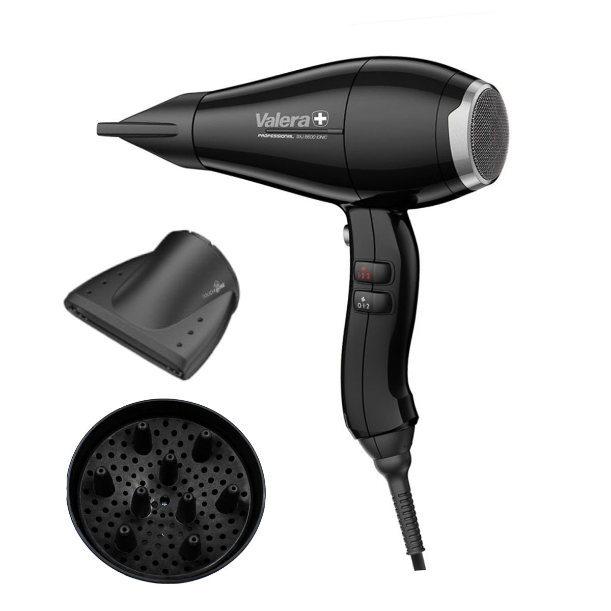 VALERA 8600 IONIC Rotocord hiustenkuivain, musta