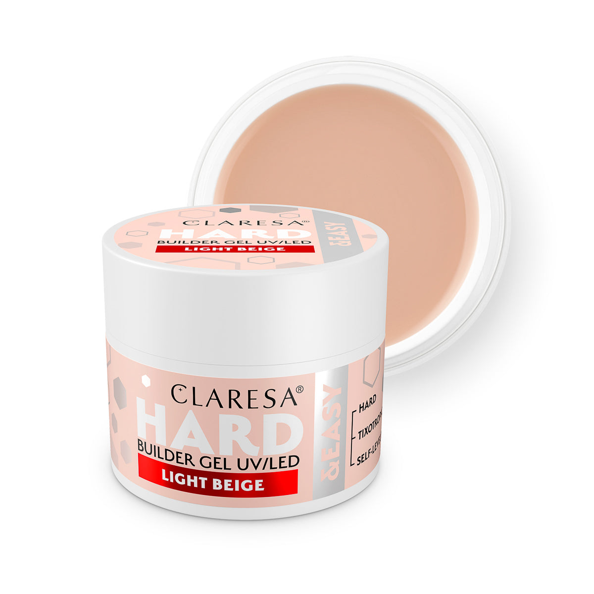 CLARESA HARD&EASY BUILDER GEL LIGHT BEIGE 45g