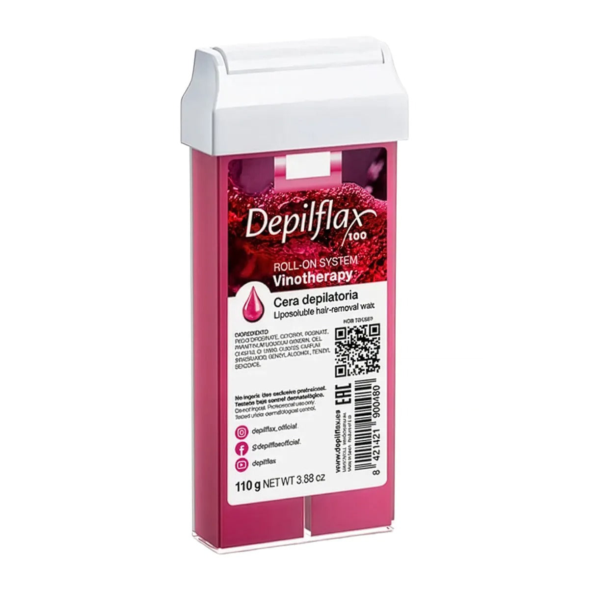 Depilflax 100 Hair Removal Wax Roll-On Vinotherapy 110 g