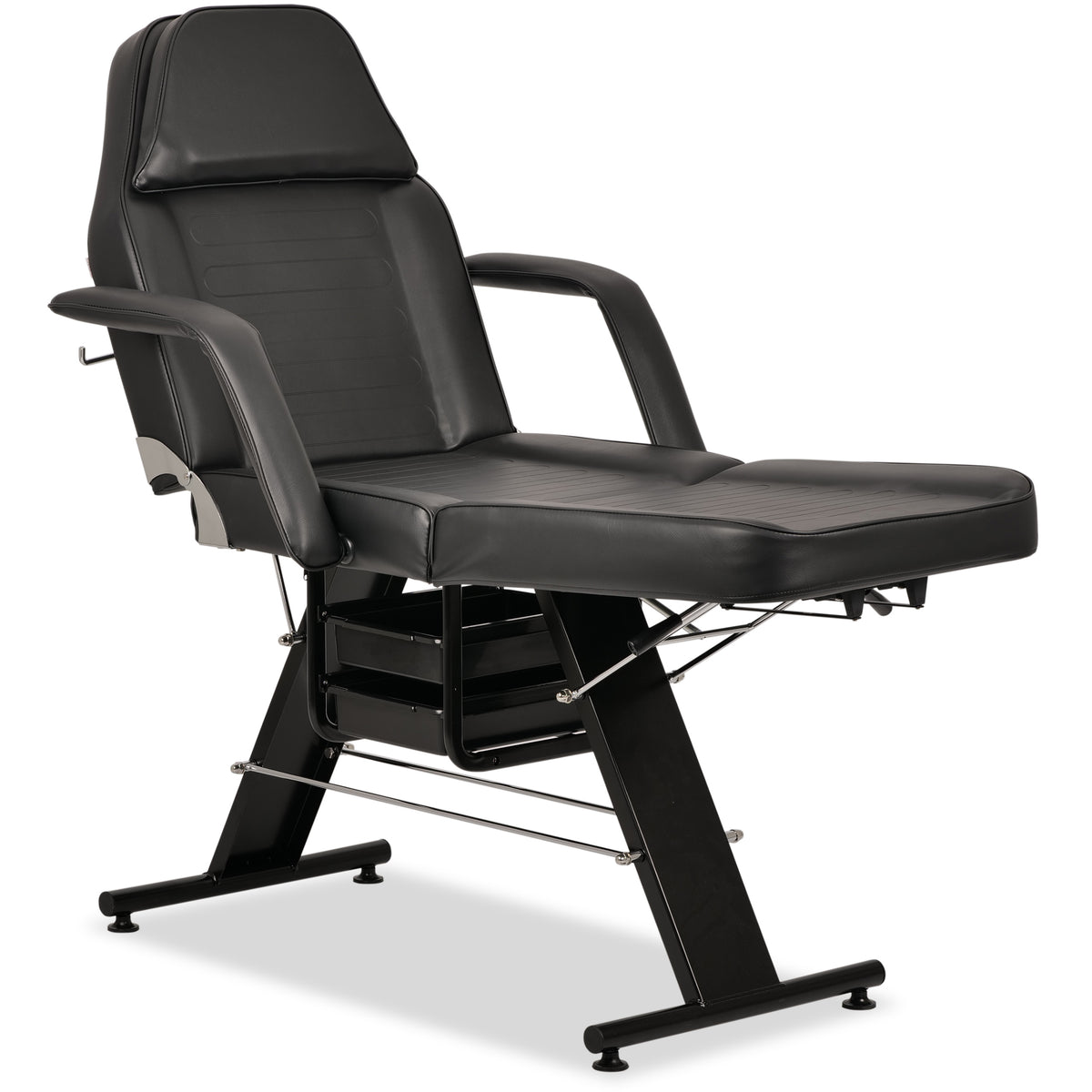 ARIA NERO beauty chair with trays, black