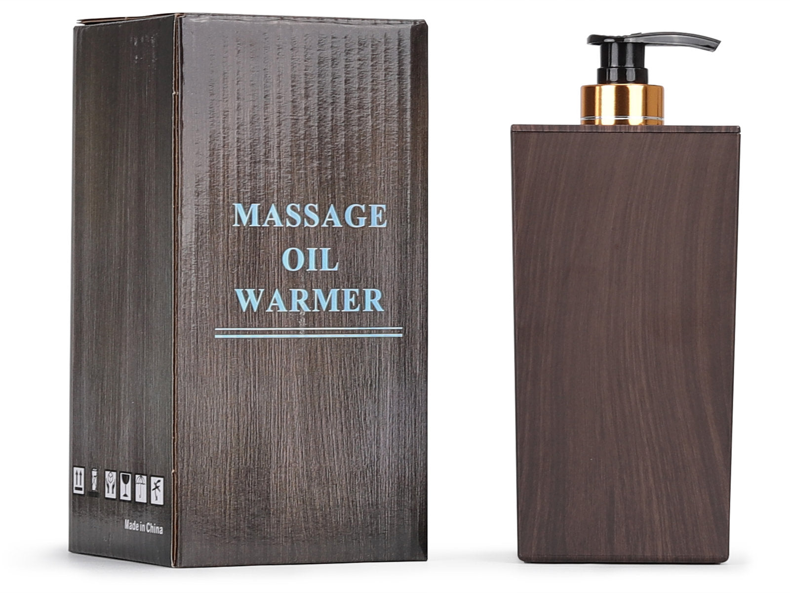 Oil heater, PE bottle 300ml, dark brown