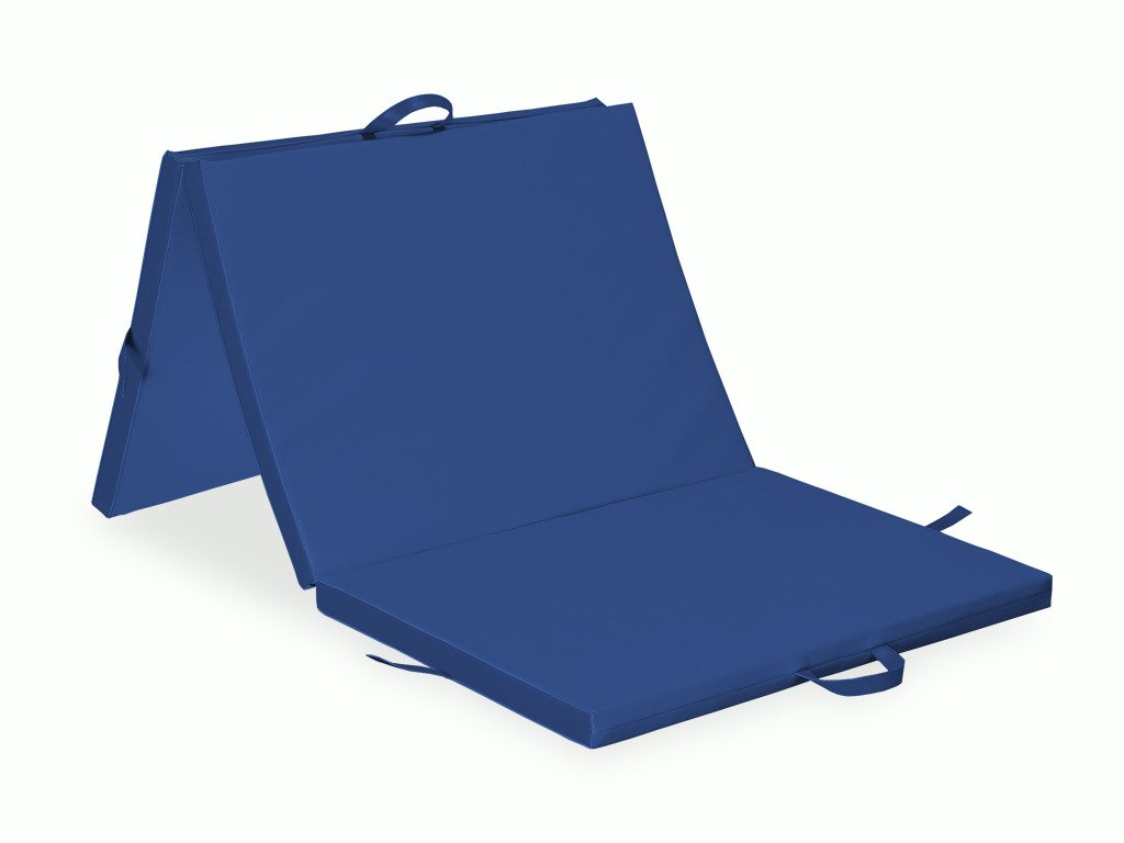 Three-part Folding Mattress 195x85x5 K012 Navy Blue