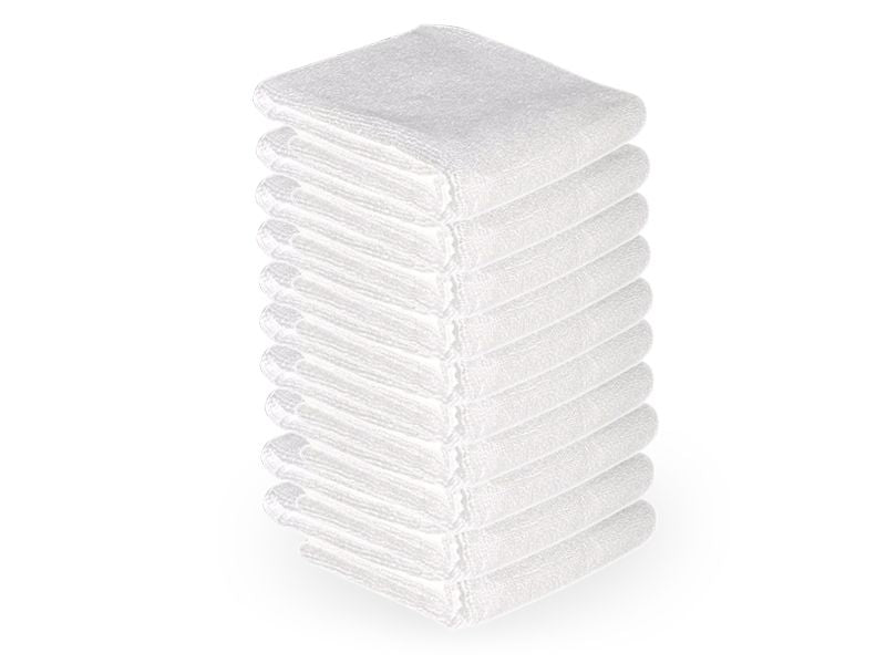 Microfiber towel 73x40cm 10pcs white