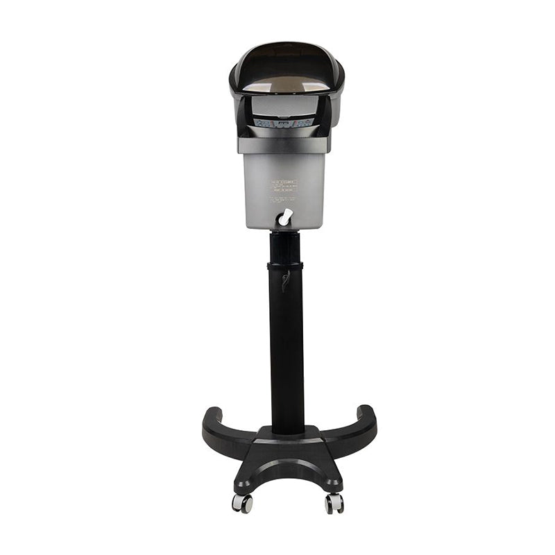 Hopeinen seisova kampaamo-sauna aktiivisella otsonilla