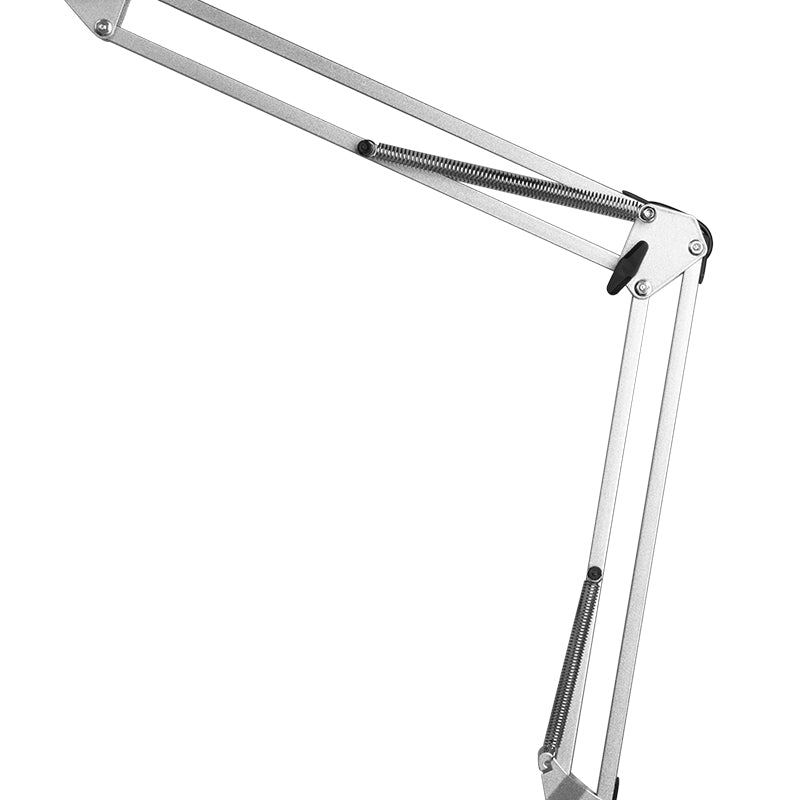 ALL4LIGHT-ripsienpidennyksen LED-hoitolamppu, hopeanvärinen, pöytäkiinnitys