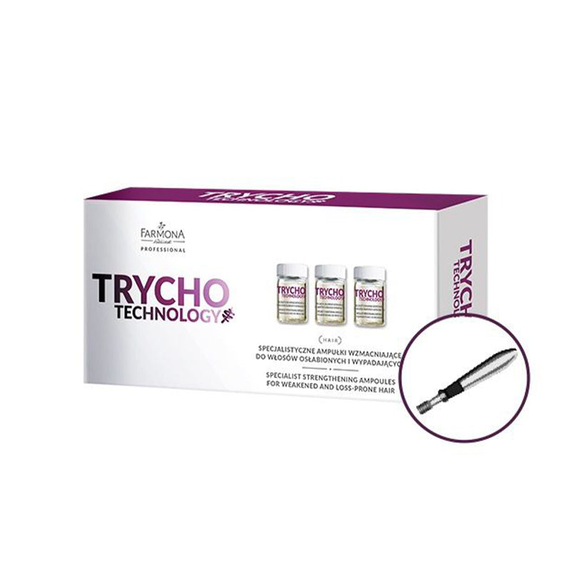 Farmona trycho technology -ampullit vahvistamaan heikentyneitä ja irtoavia hiuksia 10 x 5 ml