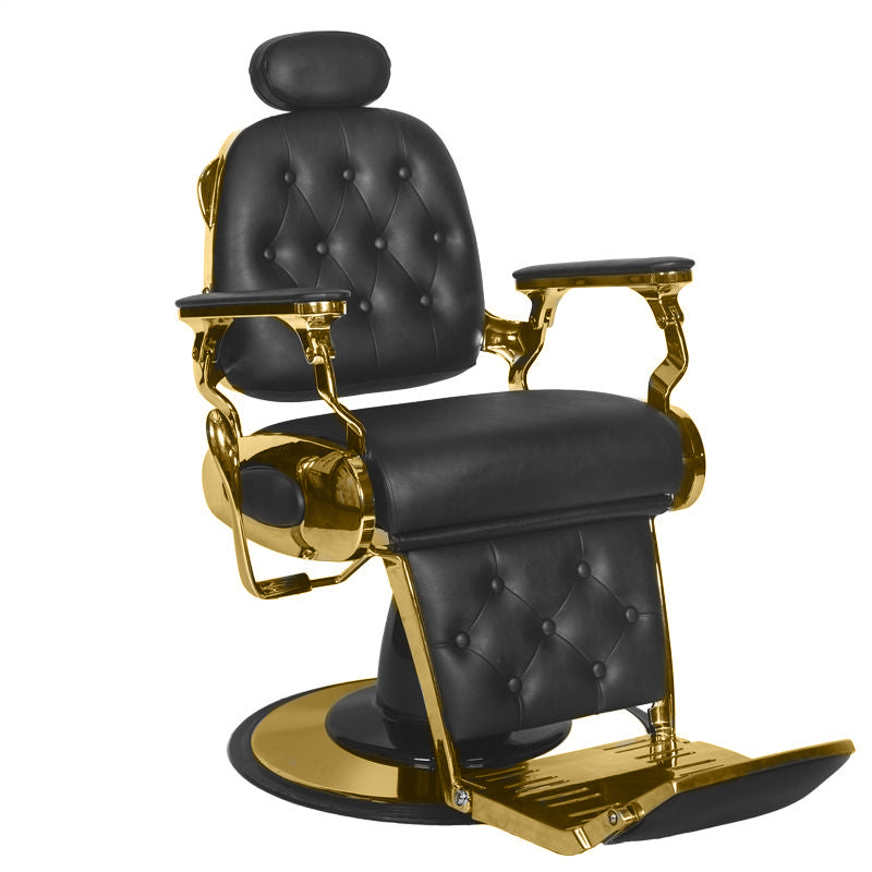 Gabbiano Barber Chair Grancesco black and gold