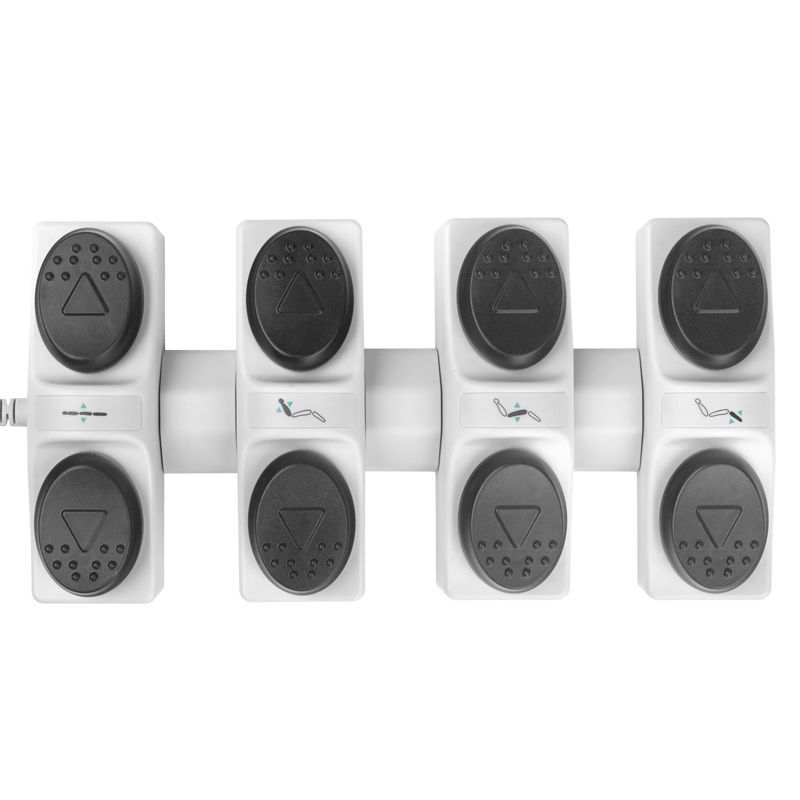 JALKAOHJAIN AZZURRO-TUOLILLE, 4 MOOTTORIA JA LÄMMITYS