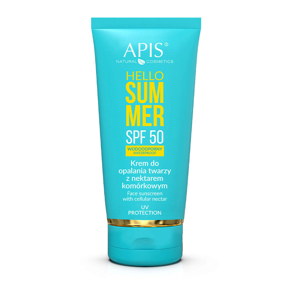 APIS Hello Summer SPF 50, aurinkosuojavoide kasvoille solunektarilla 50 ml