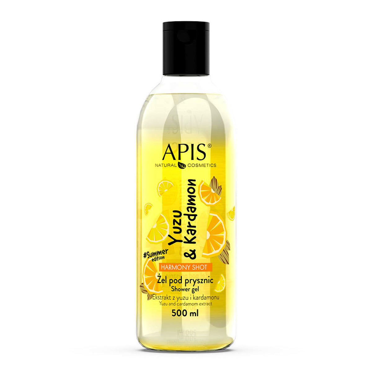 APIS Harmony Shot, Yuzu & Kardemumma -suihkugeeli 500 ml